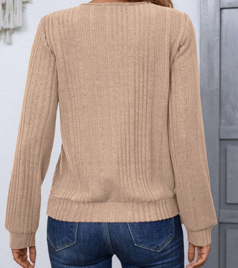 Round Neck Long Sleeve T-Shirt