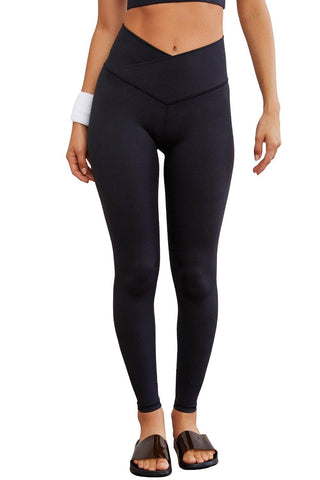 Black Arched Waist Seamless Active Leggings - Rebel Chics