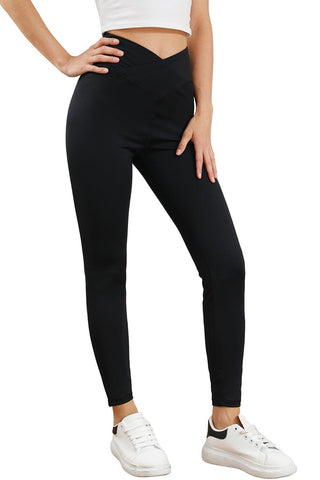 Black Arched Waist Seamless Active Leggings - Rebel Chics