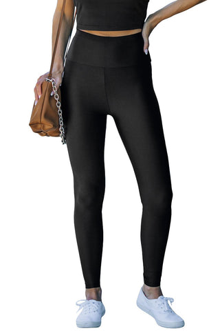 Black Waist Cincher High Rise Tight Leggings - Rebel Chics