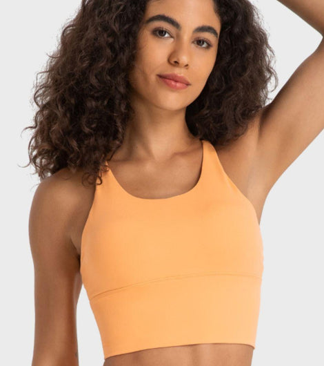 Crisscross Back Ladder Detail Sports Bra - Rebel Chics