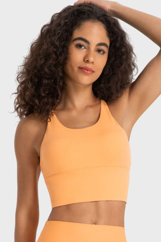 Crisscross Back Ladder Detail Sports Bra - Rebel Chics