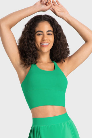 Crisscross Back Ladder Detail Sports Bra - Rebel Chics