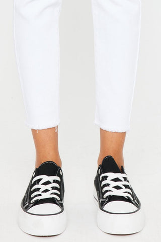 Kancan Mid Rise Ankle Skinny Jeans - Rebel Chics