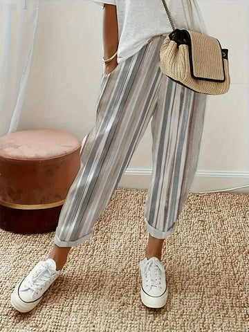 Striped Pants with Pockets - Rebel Chics