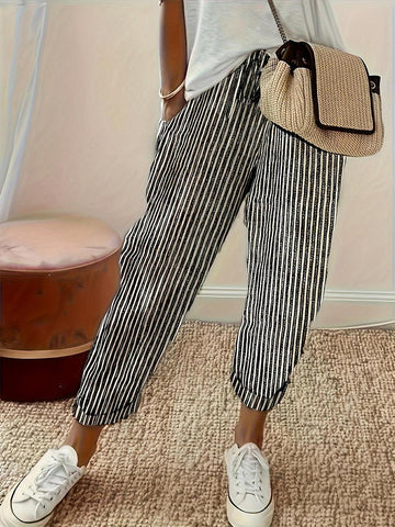 Striped Pants with Pockets - Rebel Chics