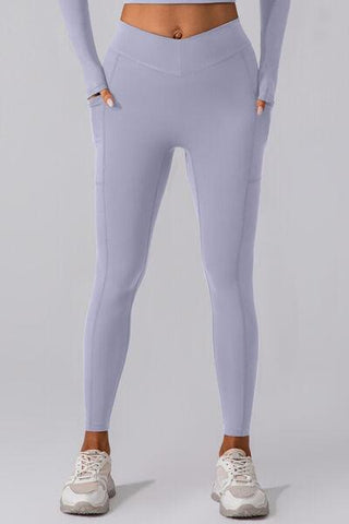 High Waist Active Leggings with Pockets - Rebel Chics