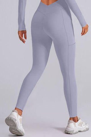 High Waist Active Leggings with Pockets - Rebel Chics