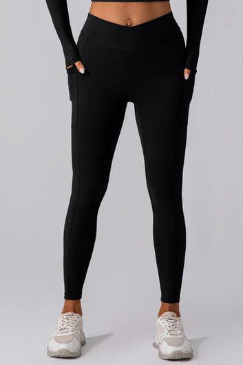 High Waist Active Leggings with Pockets - Rebel Chics