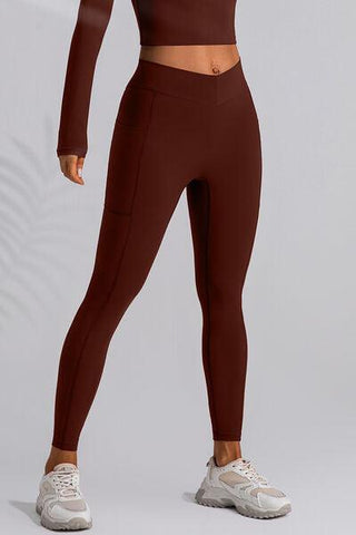 High Waist Active Leggings with Pockets - Rebel Chics