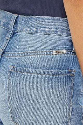 Kancan High Waist Chewed Up Straight Mom Jeans - Rebel Chics