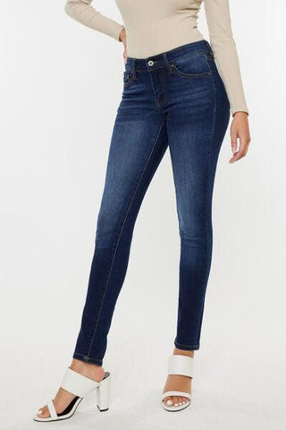 Kancan Mid Rise Gradient Skinny Jeans - Rebel Chics