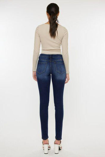 Kancan Mid Rise Gradient Skinny Jeans - Rebel Chics