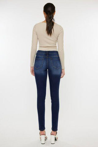 Kancan Mid Rise Gradient Skinny Jeans - Rebel Chics