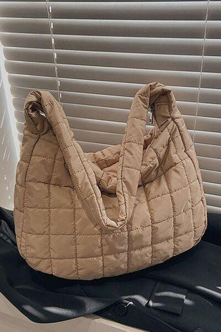 Large Quilted Shoulder Bag - Rebel Chics