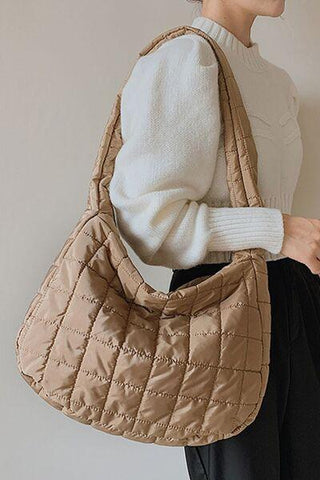 Large Quilted Shoulder Bag - Rebel Chics