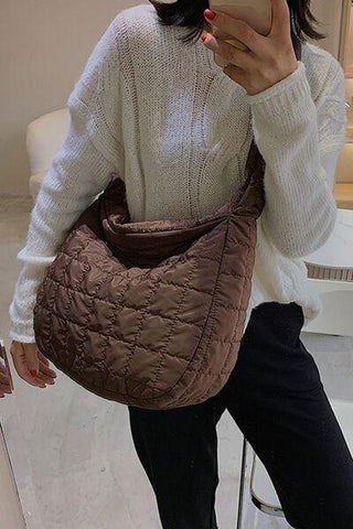 Large Quilted Shoulder Bag - Rebel Chics