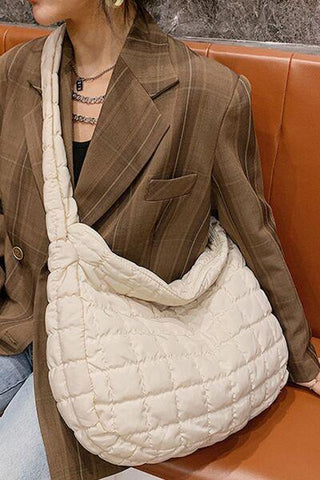 Large Quilted Shoulder Bag - Rebel Chics