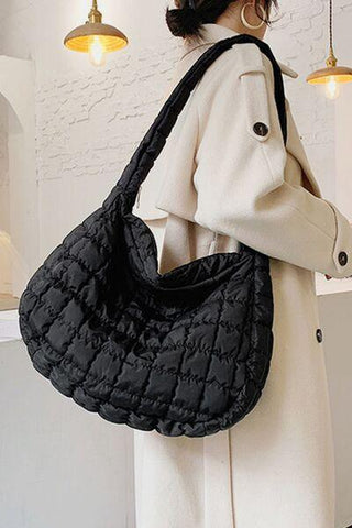 Large Quilted Shoulder Bag - Rebel Chics