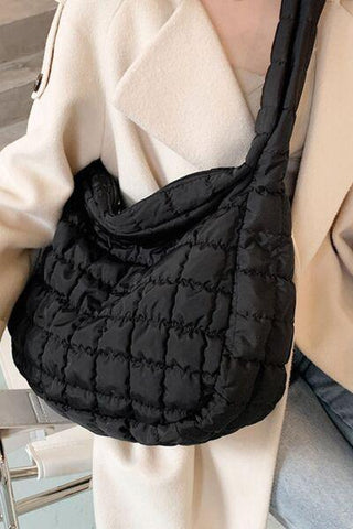 Large Quilted Shoulder Bag - Rebel Chics