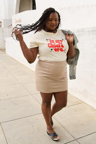 Simply Love Full Size IN MY CHIEFS ERA Short Sleeve T-Shirt - Rebel Chics