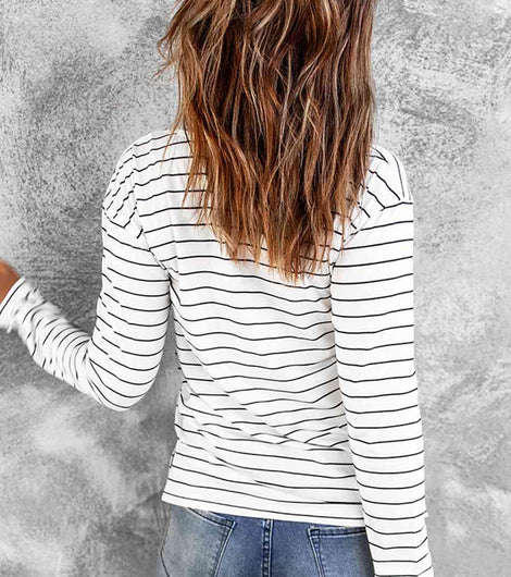 Striped Long Sleeve T-Shirt - Rebel Chics