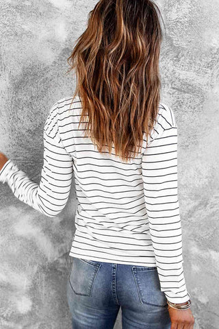 Striped Long Sleeve T-Shirt - Rebel Chics