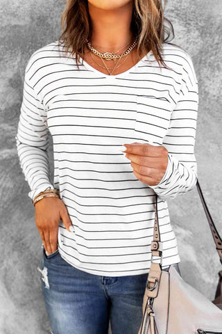 Striped Long Sleeve T-Shirt - Rebel Chics